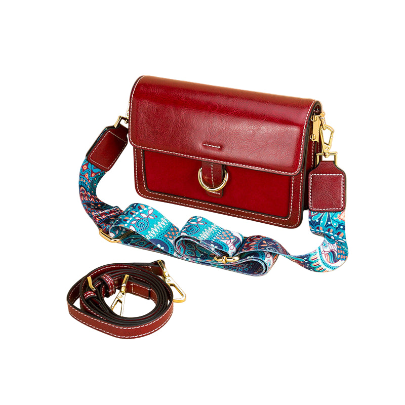 Women's Fashionable Shoulder Bag Multi Pocket Original Leather Large Capacity Women's Cowhide Diagonal Crossbody Bag