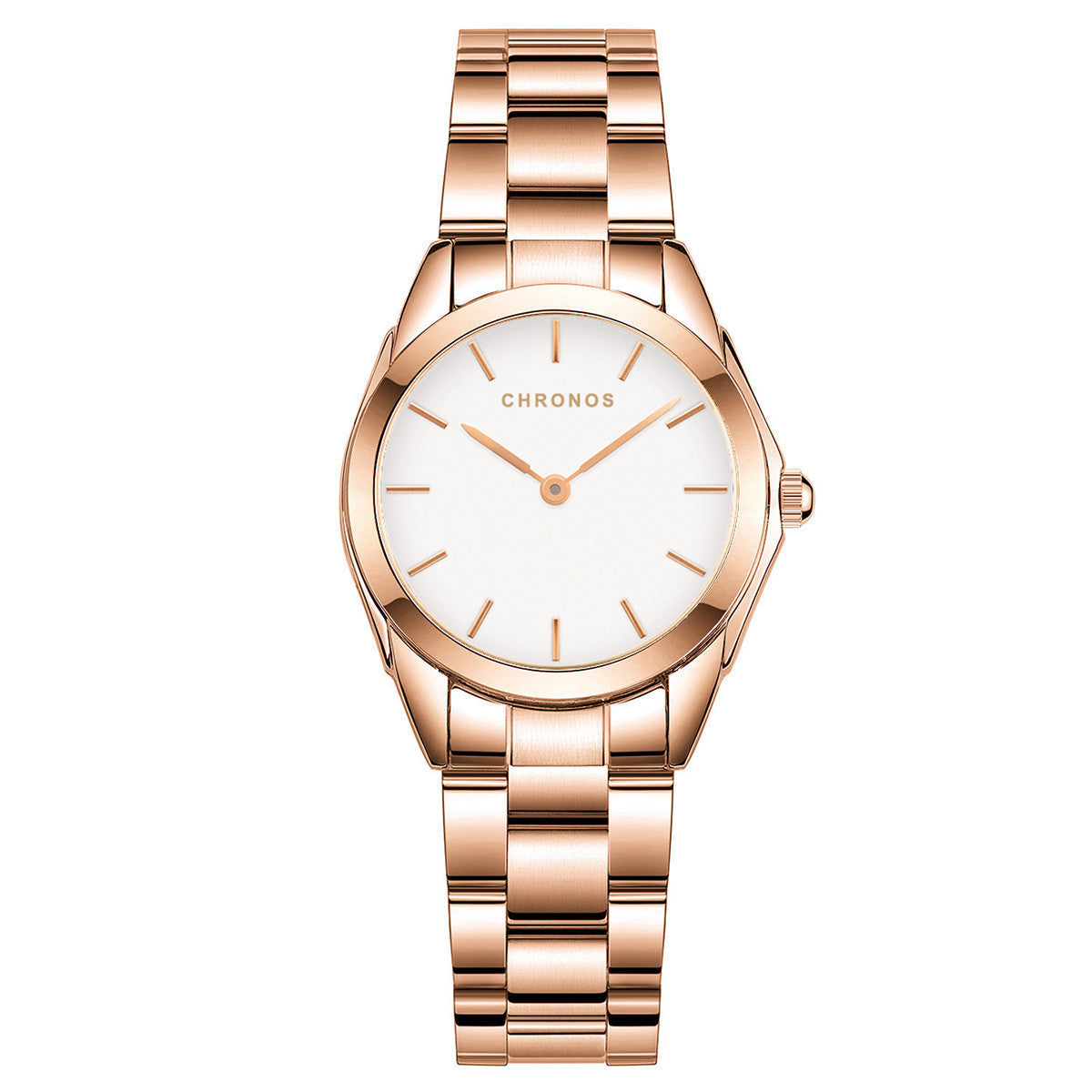 CHRONOS Dameshorloge Mode Casual Japanse Quartz Horloges Dames Zakelijk Waterdicht Roestvrijstalen Dameshorloge