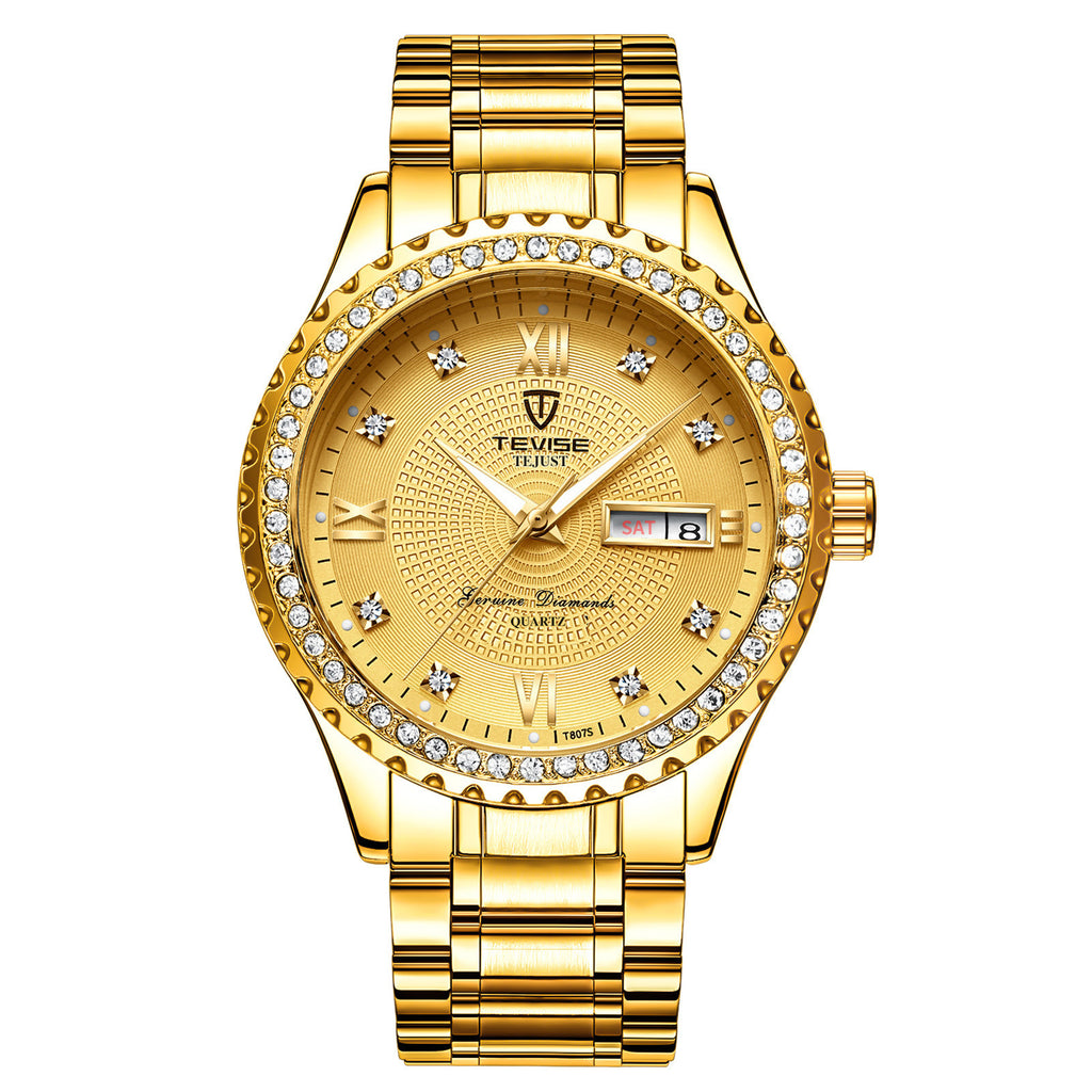 TEVISE Women's Luxury Rhinstone Crafted Automatic Mechanical Watch Waterproof Stainless Steel Luminous Women Watch