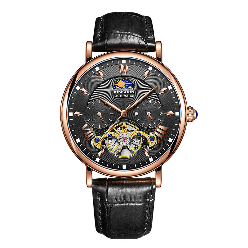 Orologio meccanico automatico da uomo Sun Moon Star Watch