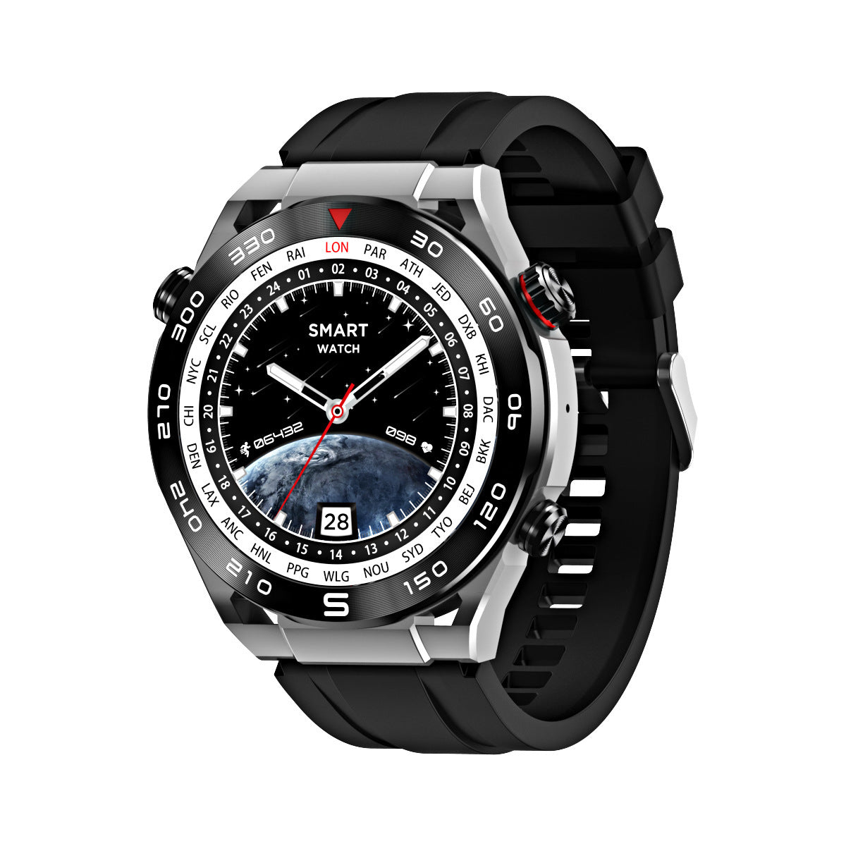 Smartwatch da uomo con NFC, ECG+PPG, Bluetooth, chiamata, GPS, tracker di movimento, bussola, braccialetto.