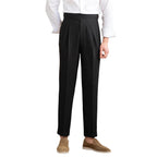 Men's Fashion Non-ironing Seersucker Casual Pants High Waist Straight Men's Pant