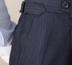 Business Casual Gentry Striped Straight High-waisted Trousers