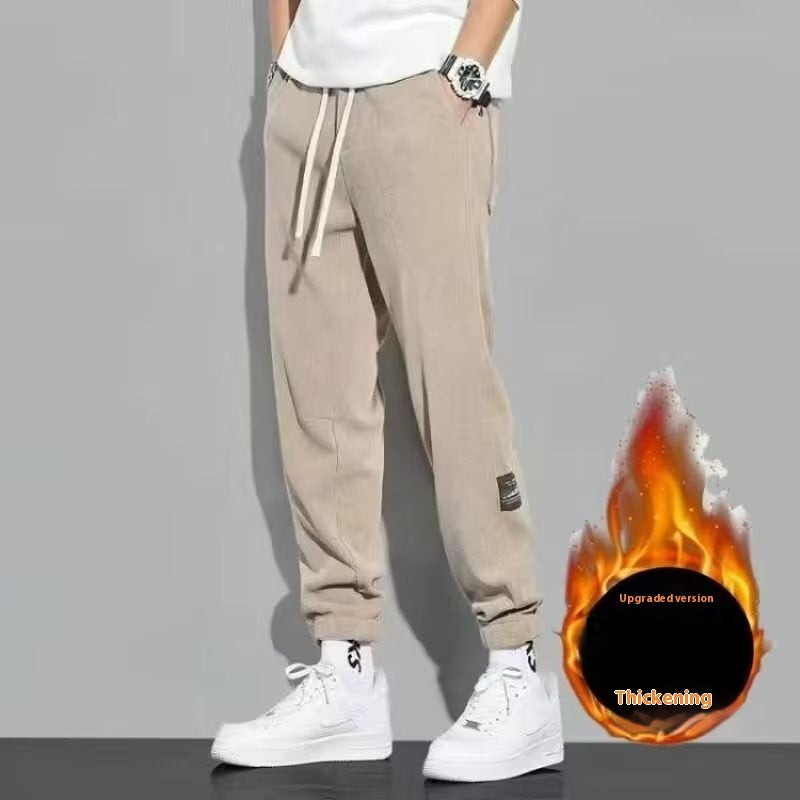 Men's Casual All-matching Pants Corduroy Sweatpants - Acquisti Online