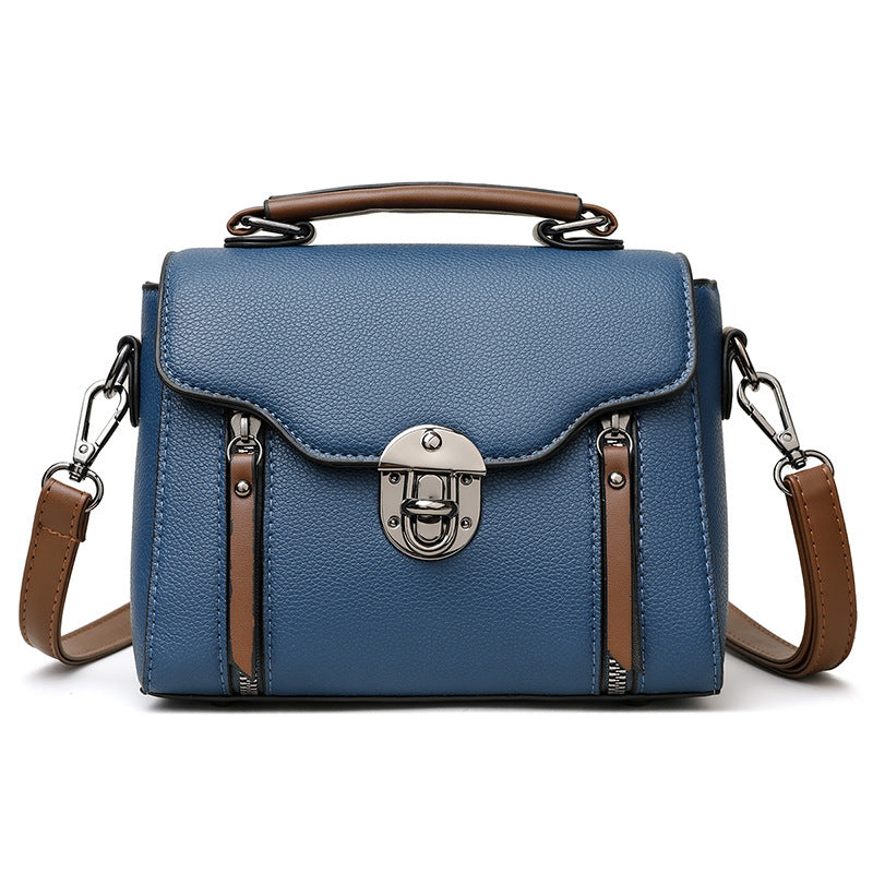 Modieuze schoudertas voor dames, handtas met meerdere zakken, grote capaciteit, originele leren retro draagbare schoudertas voor dames