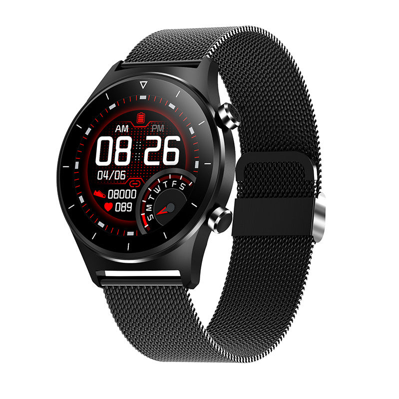 Smartwatch Uomo con Cinturino in Silicone Impermeabile Bluetooth