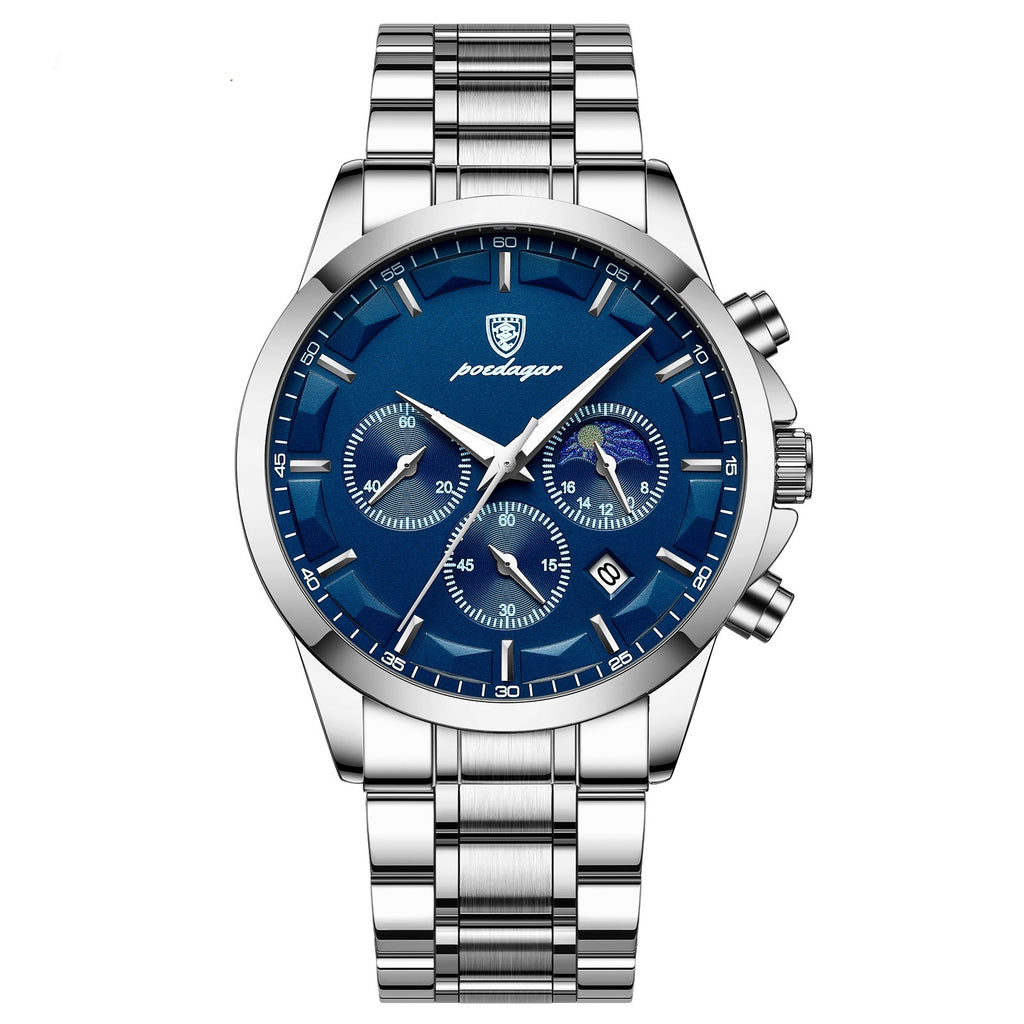 Orologi sportivi da uomo, orologio al quarzo multifunzionale e impermeabile