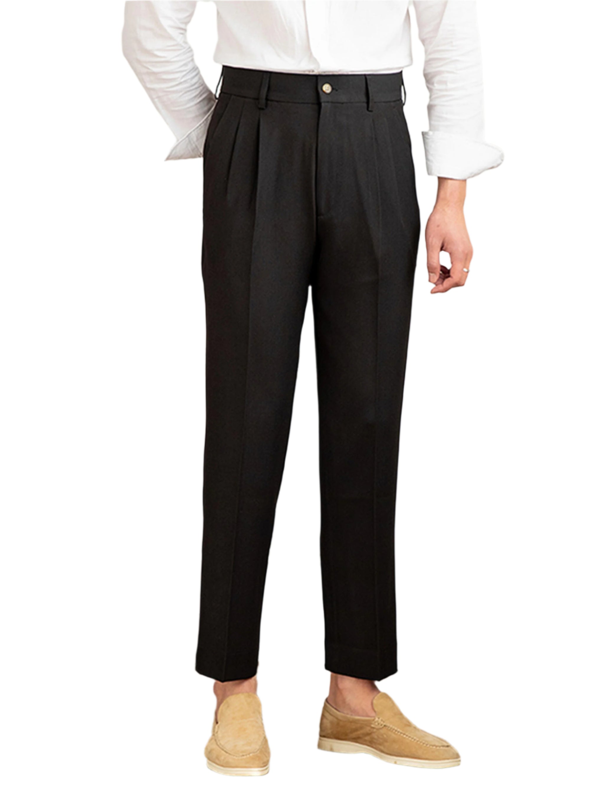 Men's Fashion British Business Formal Wear Casual Pants