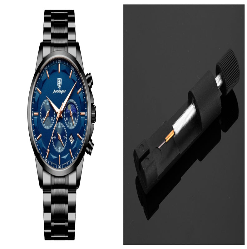 Orologi sportivi da uomo, orologio al quarzo multifunzionale e impermeabile