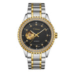 Fashionable Double Hollow Mechanical Watch Diamond High-end Men Mechanical Watch - Acquisti Online