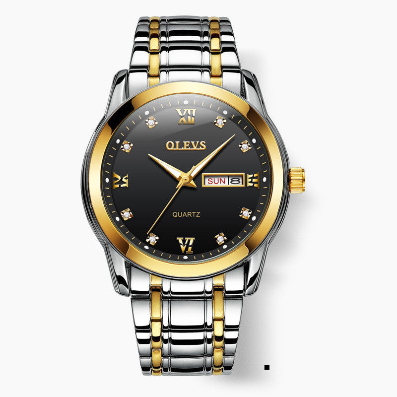 Fashion Trendy Brand Quartz Watch Luminous Waterproof Men's Watch