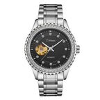 Fashionable Double Hollow Mechanical Watch Diamond High-end Men Mechanical Watch - Acquisti Online