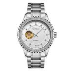 Fashionable Double Hollow Mechanical Watch Diamond High-end Men Mechanical Watch - Acquisti Online