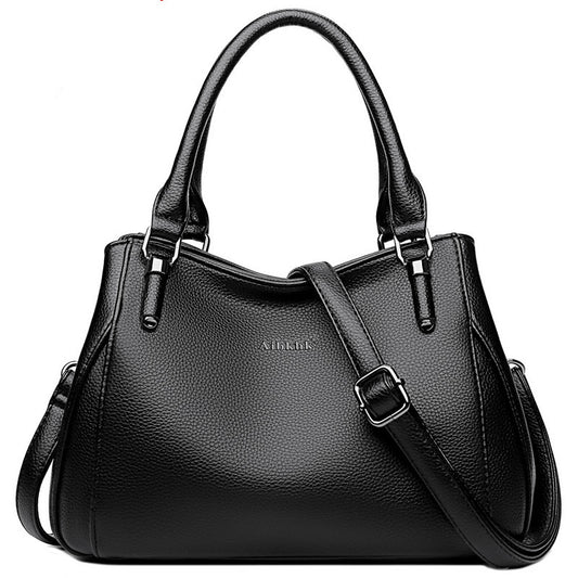 Women's Simple Casual Soft Leather Crossbody Shoulder Bag