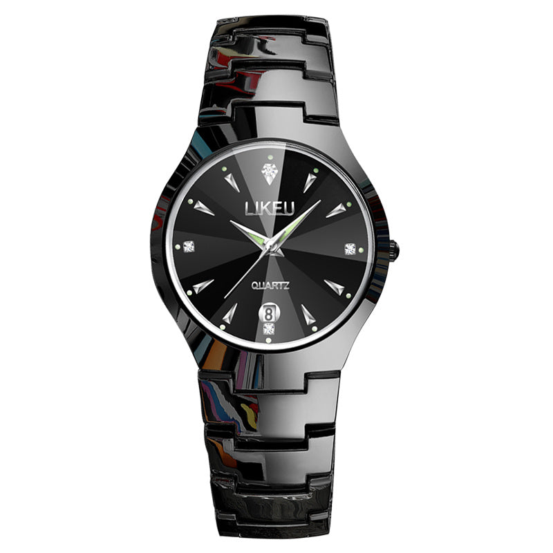 Modieus luxe quartzhorloge voor dames, waterdicht, met strass vervaardigd, lichtgevend, lichtgewicht quartzhorloge voor dames