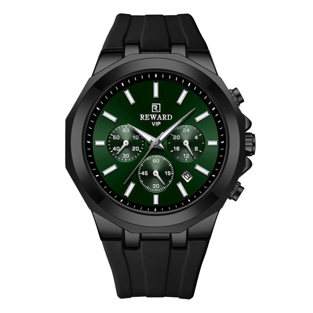 Orologio sportivo da uomo al quarzo con cinturino in silicone