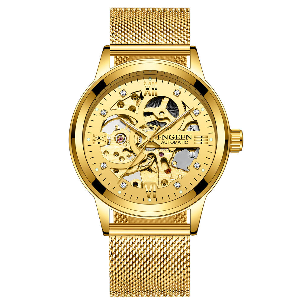 Men's Luxury Mechanical Watch Waterproof Luminous Business Quartz Watch - Acquisti Online