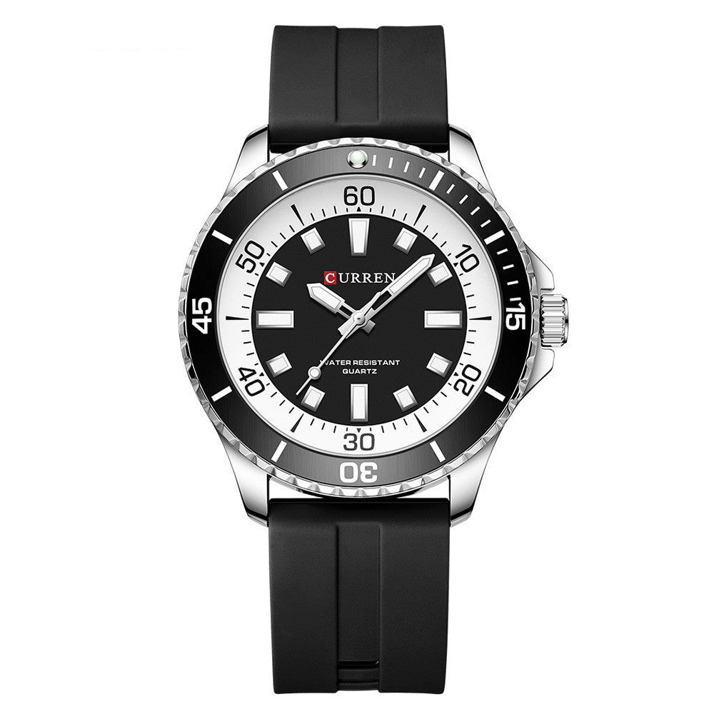 Orologio Curren da uomo sportivo casual al quarzo automatico con cinturino in silicone impermeabile da uomo Fashion 2026