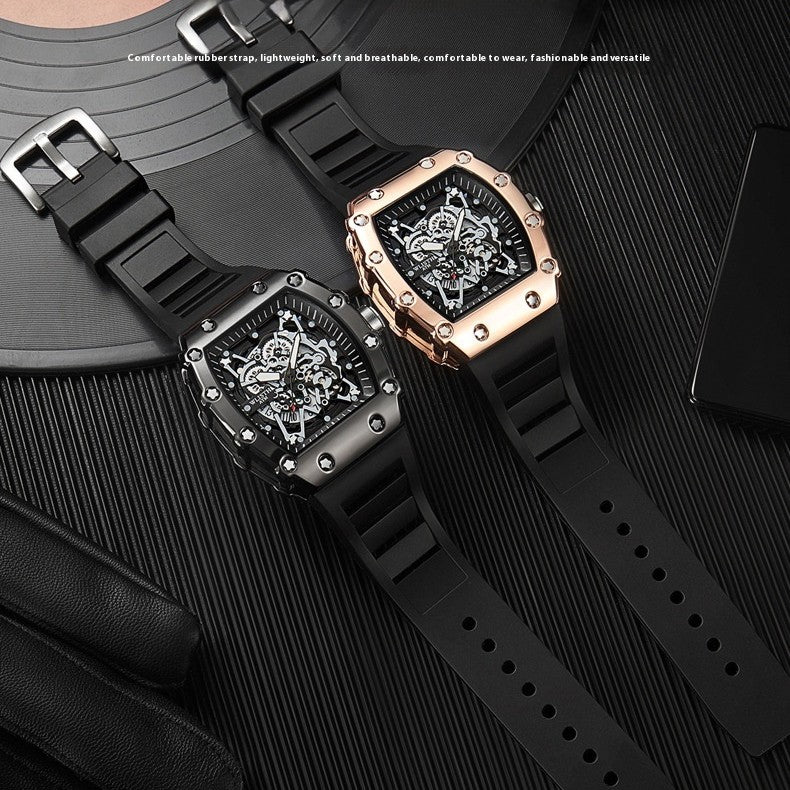Man Sports Watch Silicon Band Waterproof Watch - Acquisti Online