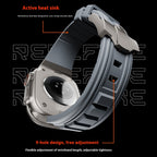 Apple Watch High Elastic Silicone Strap I watch Series   1-9 Metal Folding Buckle Smart Watch