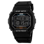 Skmei Chrono Calendar Men's Waterproof Digital Watch Black Background Color
