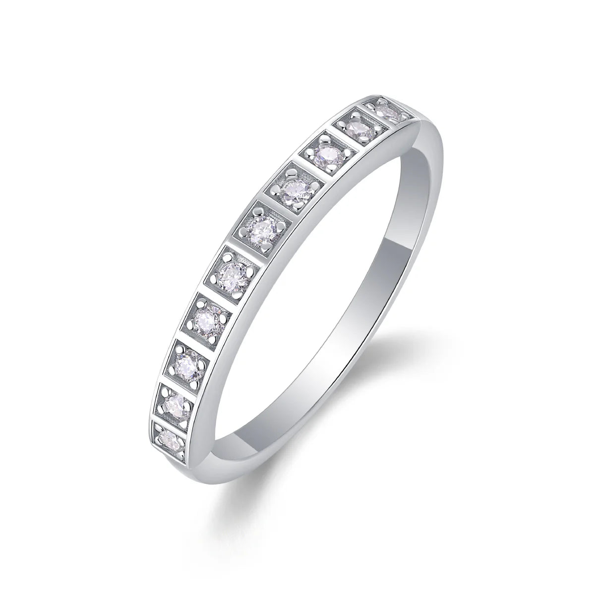 Luxe damesringen van S925 sterling zilver met moissanite en diamanten, hoogwaardige kubieke zirkonia en een verlovingsring.