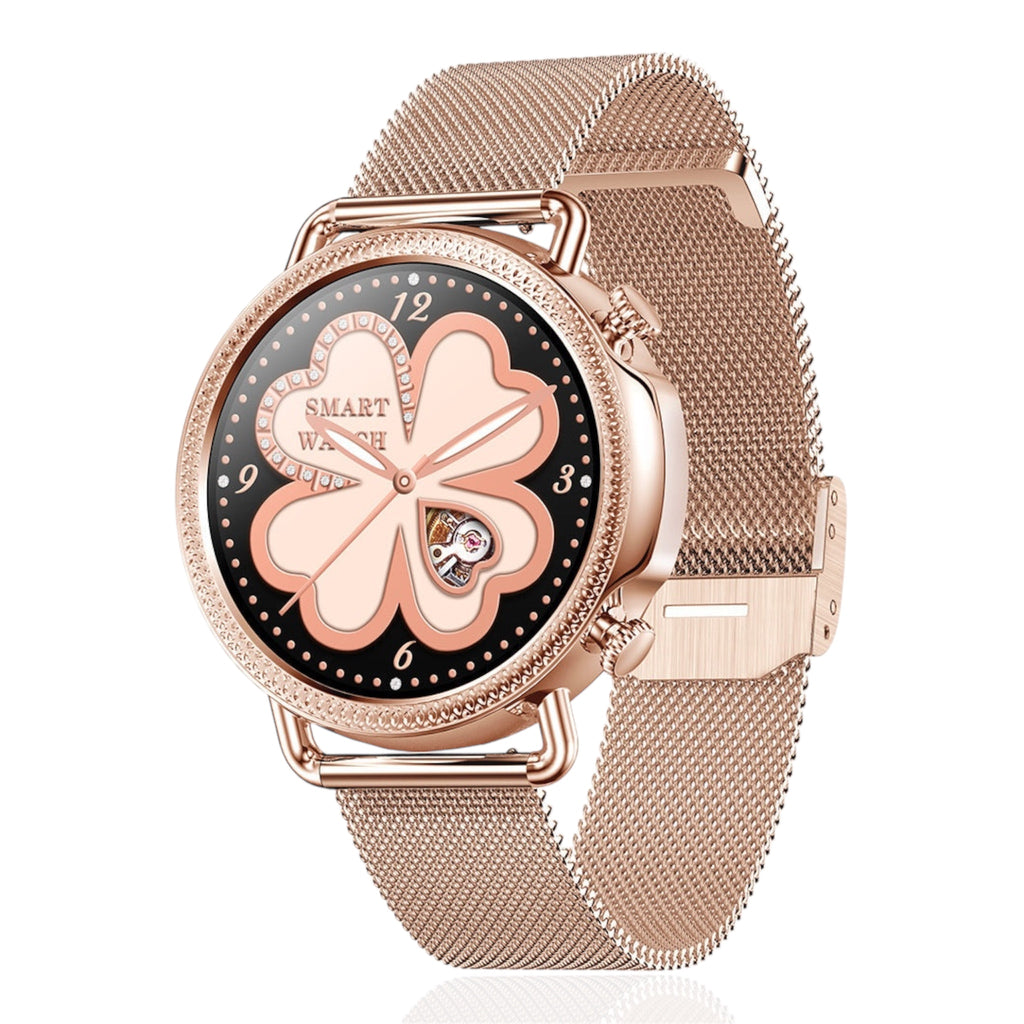 Orologio intelligente da donna Full Circle Full Touch Monitoraggio della salute del corpo Chiamata BT Smart Remainder Smartwatch da donna