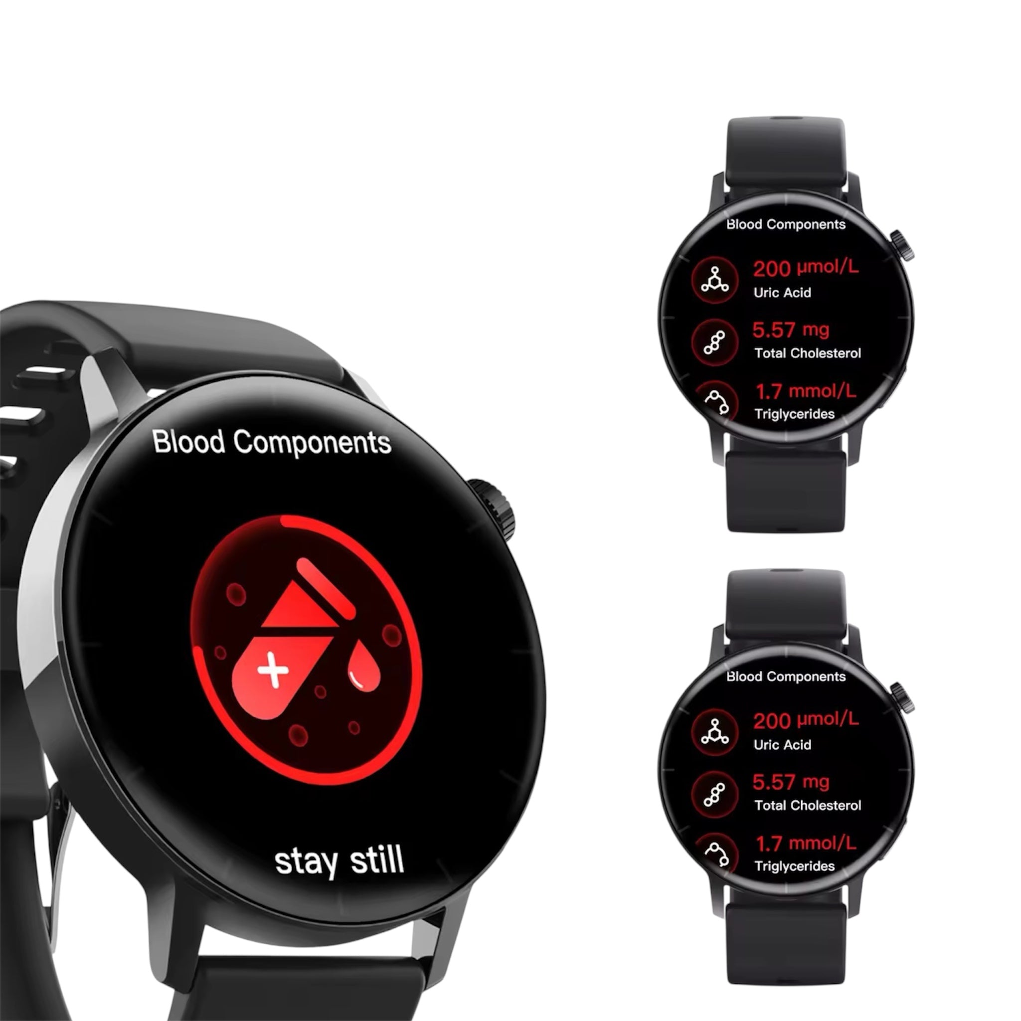 F67Pro Smart Watch Glicemia Frequenza cardiaca Pressione sanguigna Ossigeno Temperatura corporea Monitoraggio Smartwatch Bluetooth Chiamata vocale Orologio sportivo