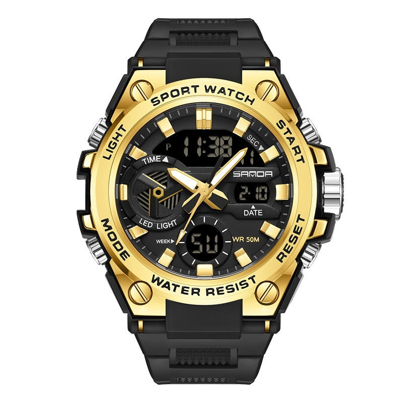 SANDA Brand Men's Military Shockproof Digital Sports Watches Waterproof Electronic Wristwatch for Men