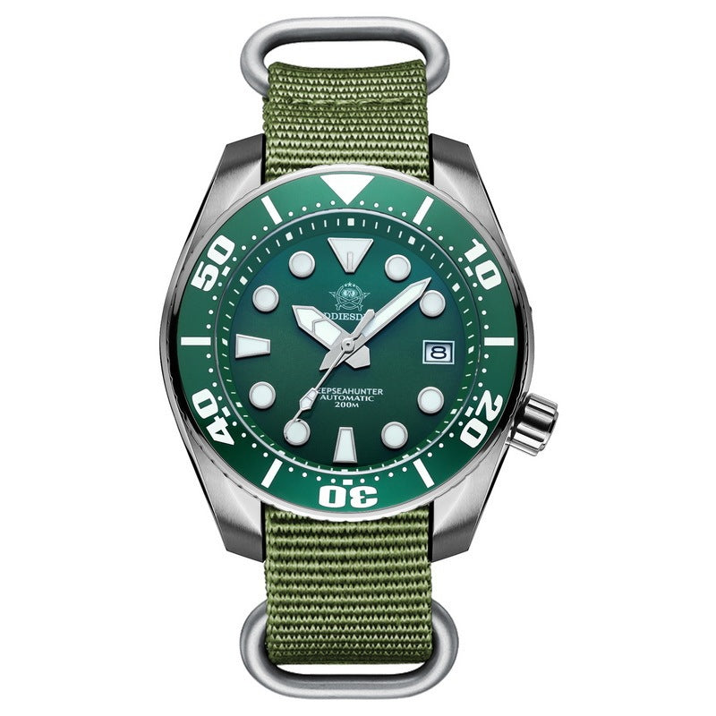 ADDIESDIVE Orologio meccanico automatico da uomo con cristallo di zaffiro BGW9 Orologio luminoso 200M Diver Orologi in acciaio inossidabile
