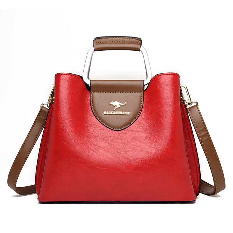 Modieuze dameshandtas Originele leren grote capaciteit Crossbody tas Waterdichte modieuze dames schoudertas