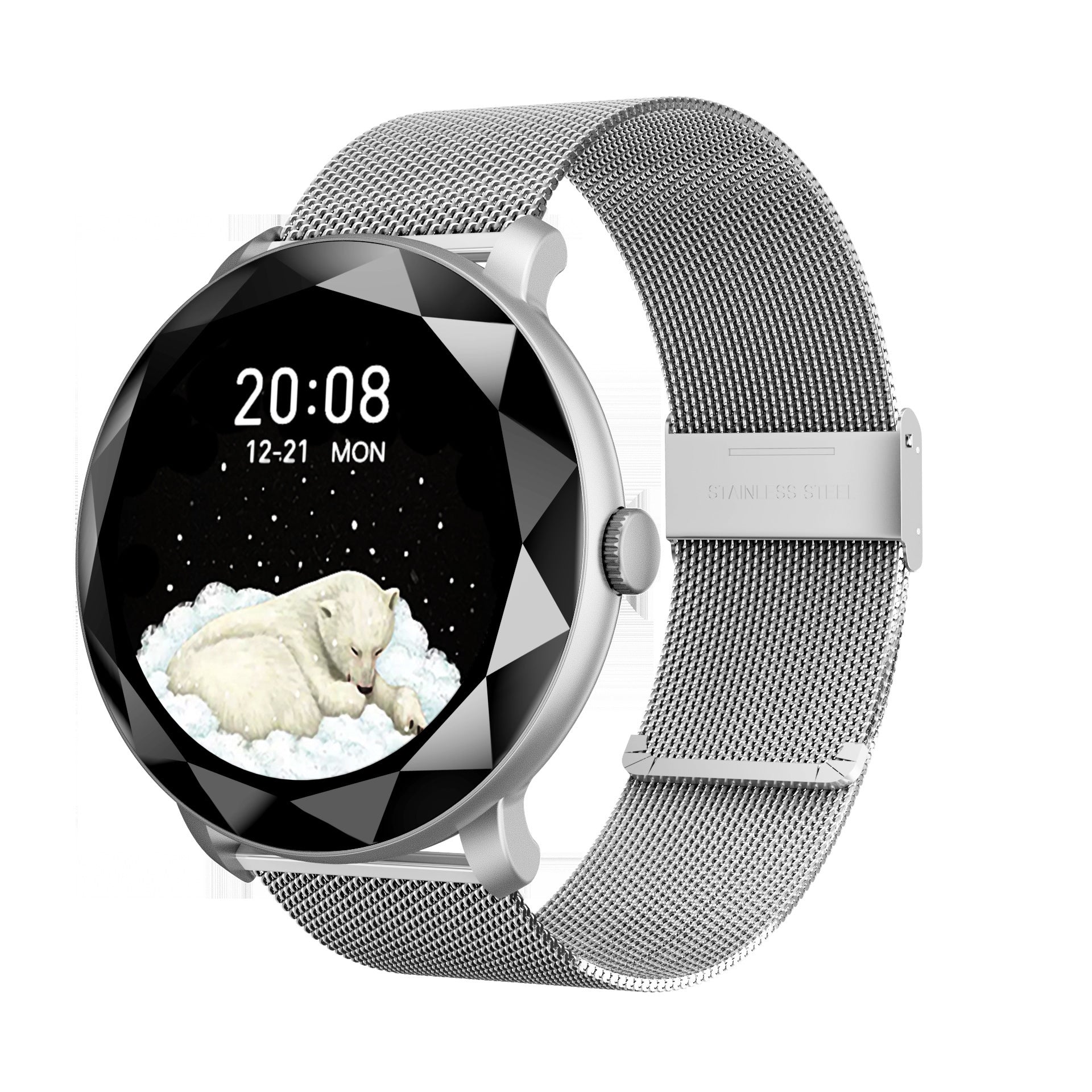 Orologio intelligente da donna, monitoraggio della salute e del fitness, Bluetooth, chiamata, promemoria intelligente, social, impermeabile, modalità sportiva. Orologio intelligente da donna