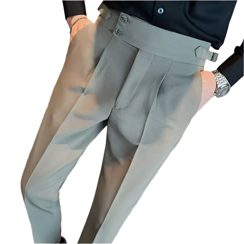 Men's Fashion British Style Business Formal Wear Suit Pants Men's