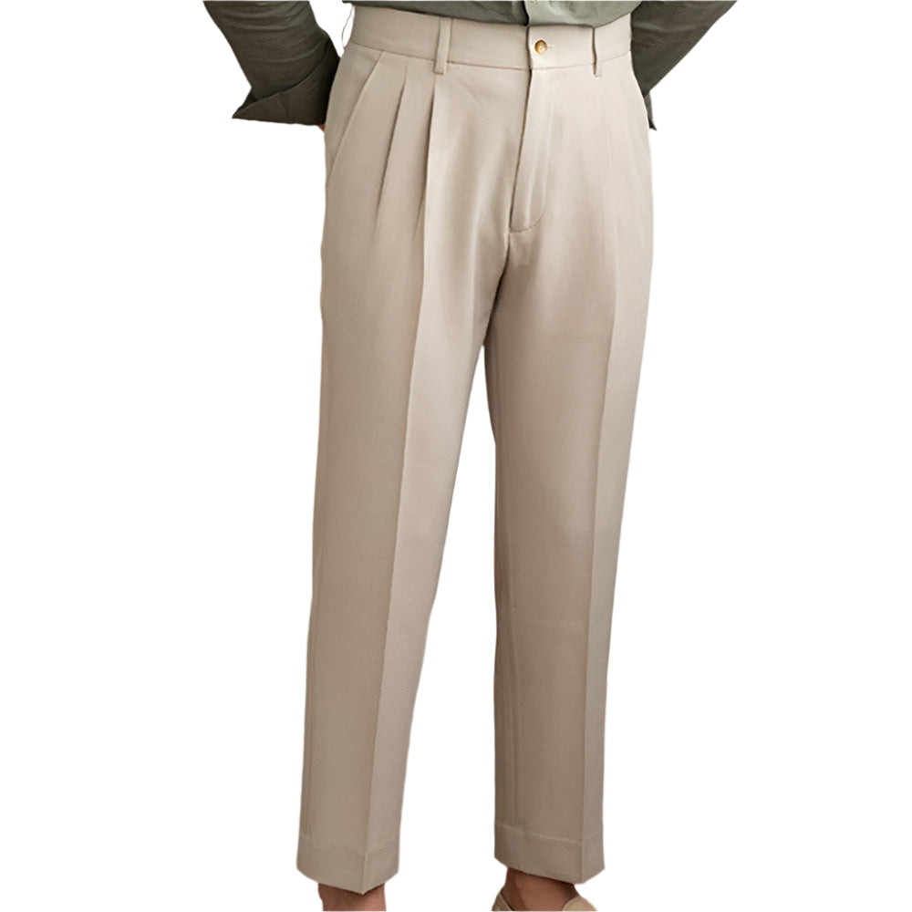 Men's Fashion British Business Formal Wear Casual Pants