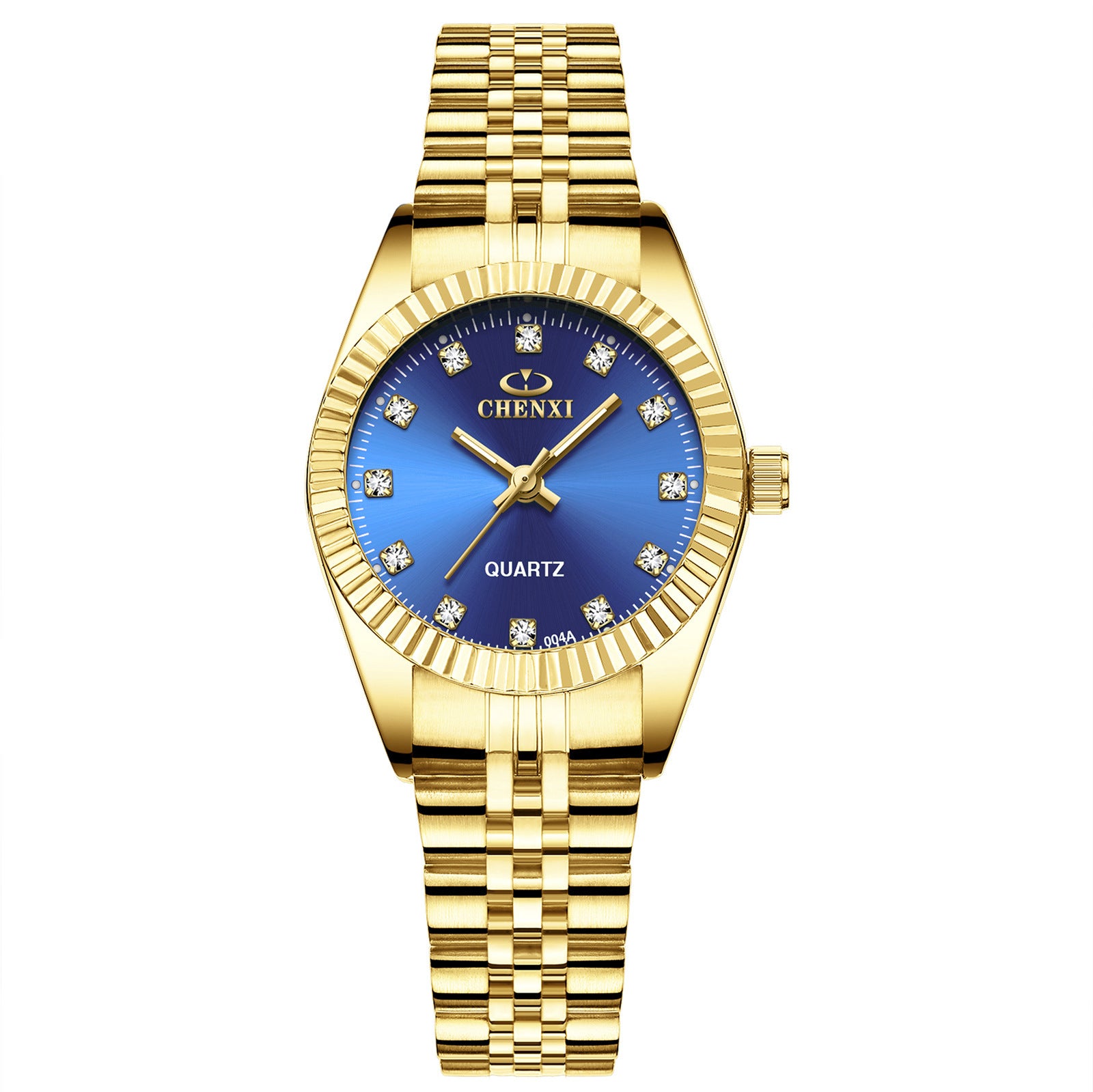 CHENXI Luxe Stijl Dameshorloge Roestvrijstalen Quartz Horloges Waterdicht Strass Gemaakt Dames Quartz Polshorloge
