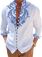 3D Printed Shirt Cardigan Casual Top Men's Shirt