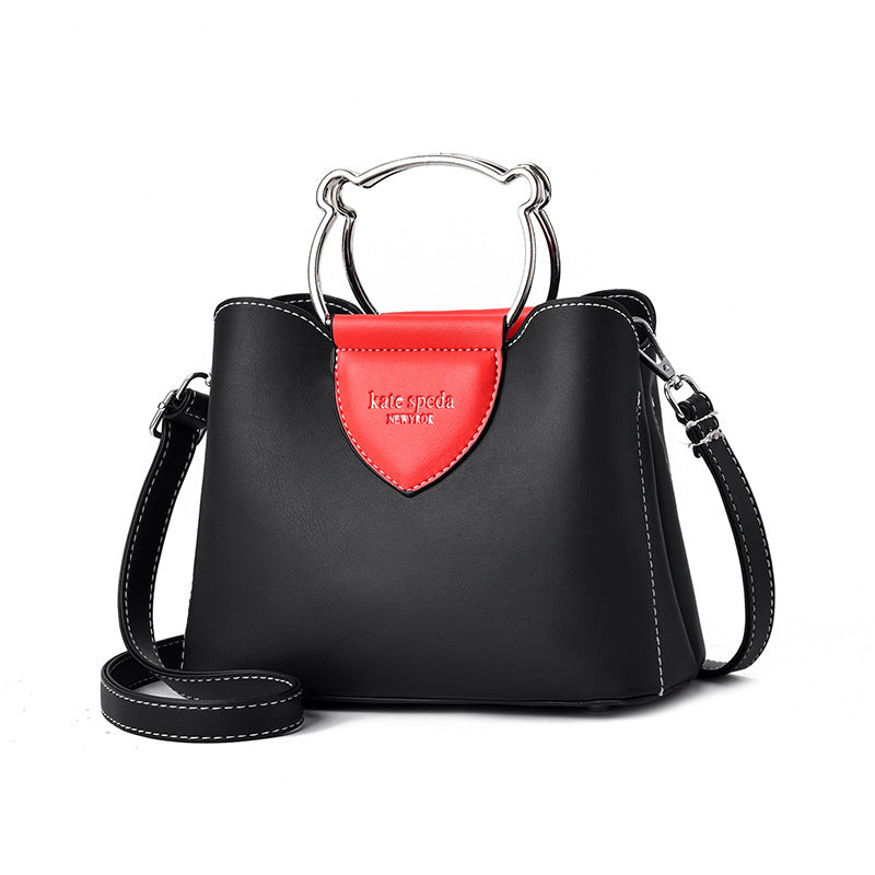 Women's Handbag Fashionable Large Capacity Women Shoulder Bag Simple Contrast Color Women's Casual Shoulder Bag