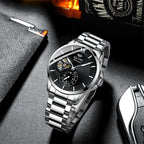 AILANG Men's Business Casual Fashion Watch Automatic Mechanical Movement Watch Waterproof Steel Band Man Watch - Acquisti Online