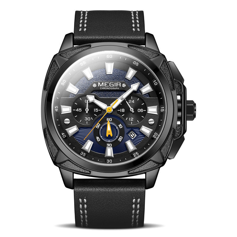 Orologio da uomo multifunzionale sportivo militare, orologio da uomo alla moda al quarzo