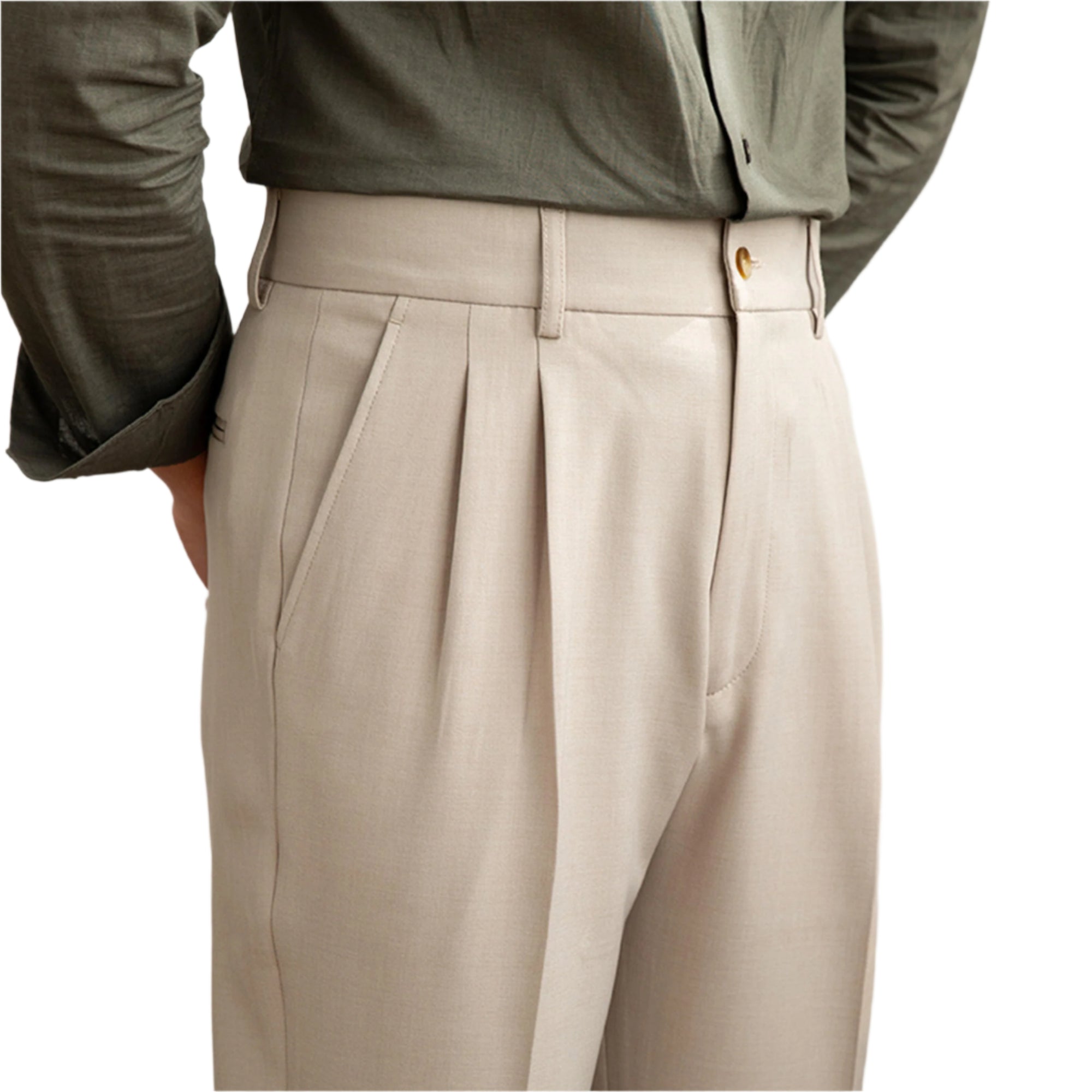 Men's Fashion British Business Formal Wear Casual Pants