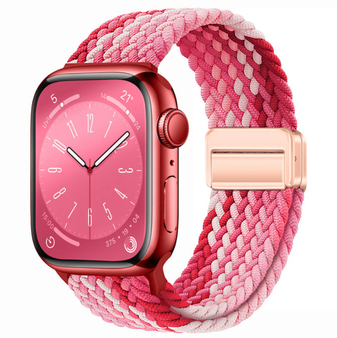 Smart Apple Watch Band Braided Solo Loop Band Magnetic Buckle Band MultiFunction Sports Mode iWatch - Acquisti Online