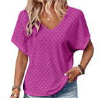 Hollow Jacquard dames T-shirt