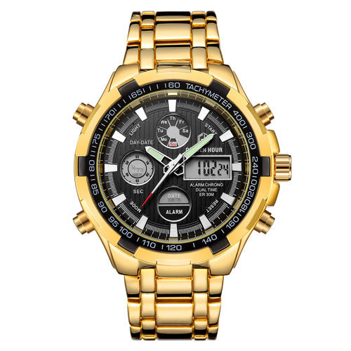 Orologio sportivo multifunzione in lega con calendario da uomo