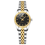 Men's and women's Quartz Rhinestone Simple Steel Belt Watch