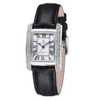 WWOOR Women's Leather Band Square Dial Women Watches Analog Quartz Waterproof Business Wrist Watch