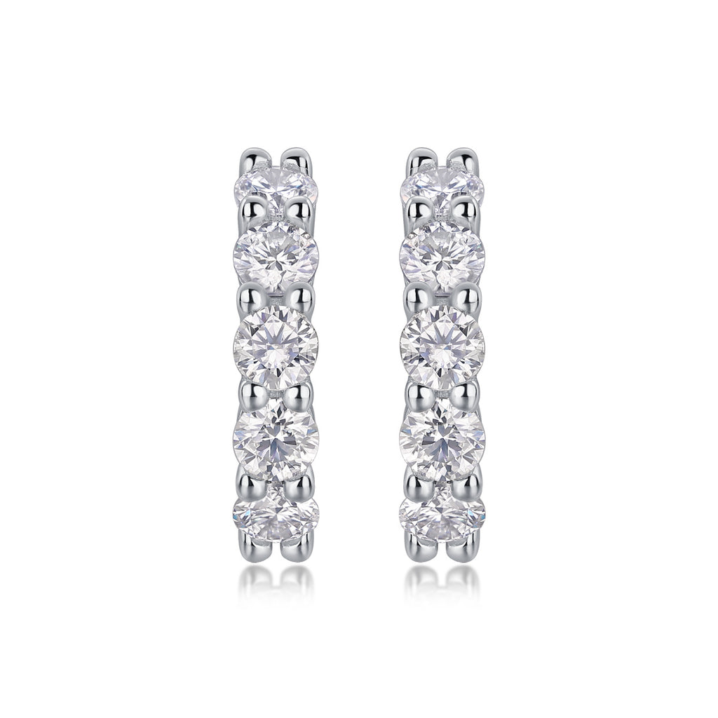 Dawn Diamond Set met Moissanite Zilveren Oorbellen Luxe Mode Diamanten Oorbellen Stud Oorbellen 