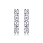 Dawn Diamond Set met Moissanite Zilveren Oorbellen Luxe Mode Diamanten Oorbellen Stud Oorbellen 