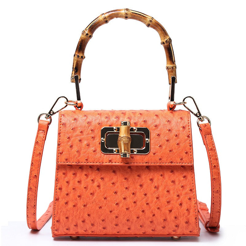 Buckle bag ostrich pattern single shoulder diagonal cross women's bag - Acquisti Online