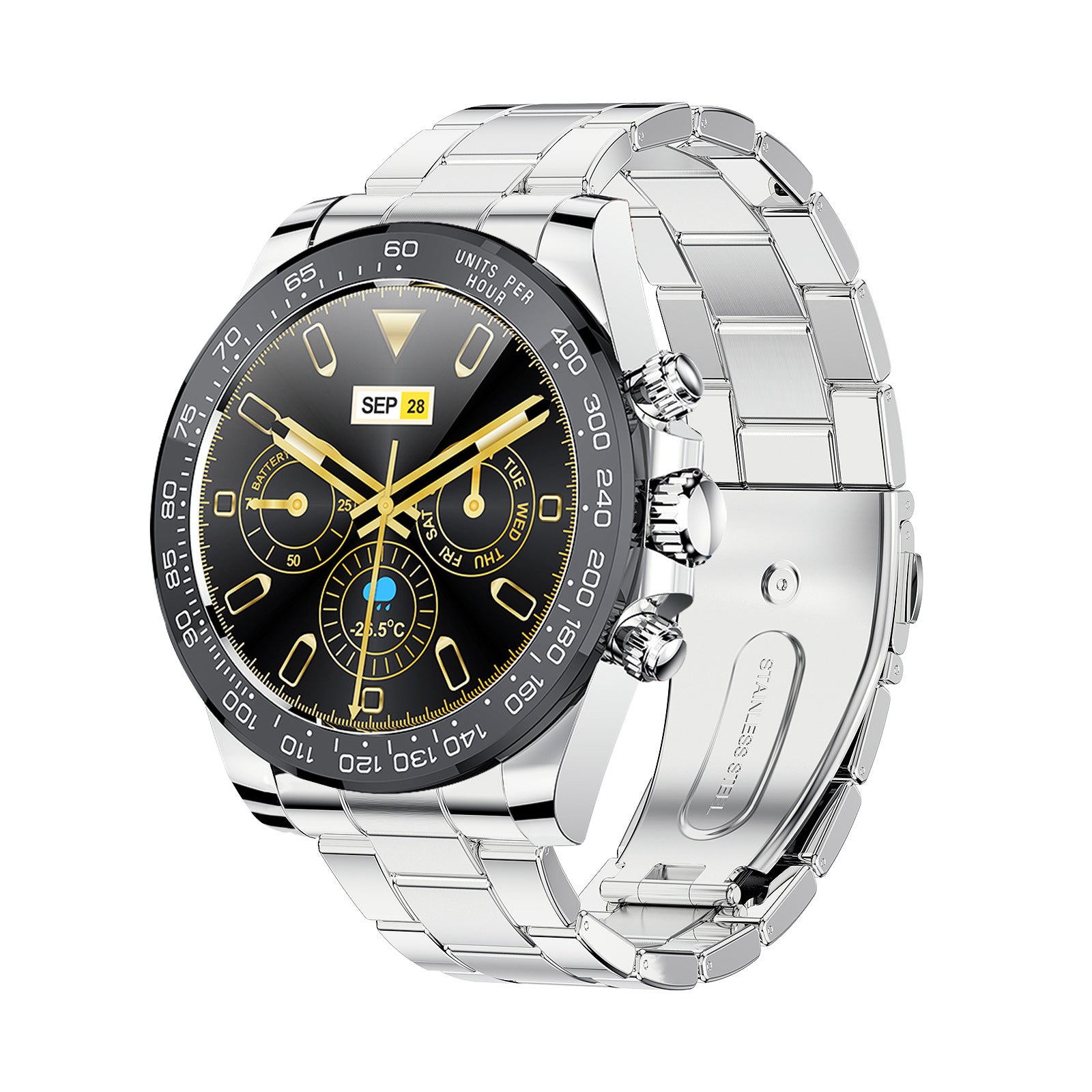AW13 Pro Smart Watch Men Bluetooth Call Smart watch Fitness Bracelet Stainless Steel Wristwatch Heart Rate Monitor Watch Smart watch - Acquisti Online