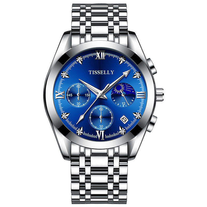 Tisselly Man Orologio Uomo Alla Moda Business Casual Impermeabile Movimento Automatico al Quarzo
